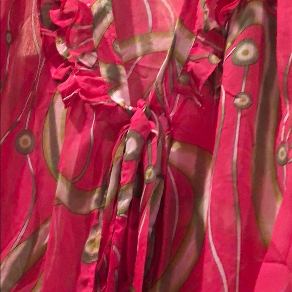 Pink Green Transparent lightweight floral woman’s - Picture 3 of 7